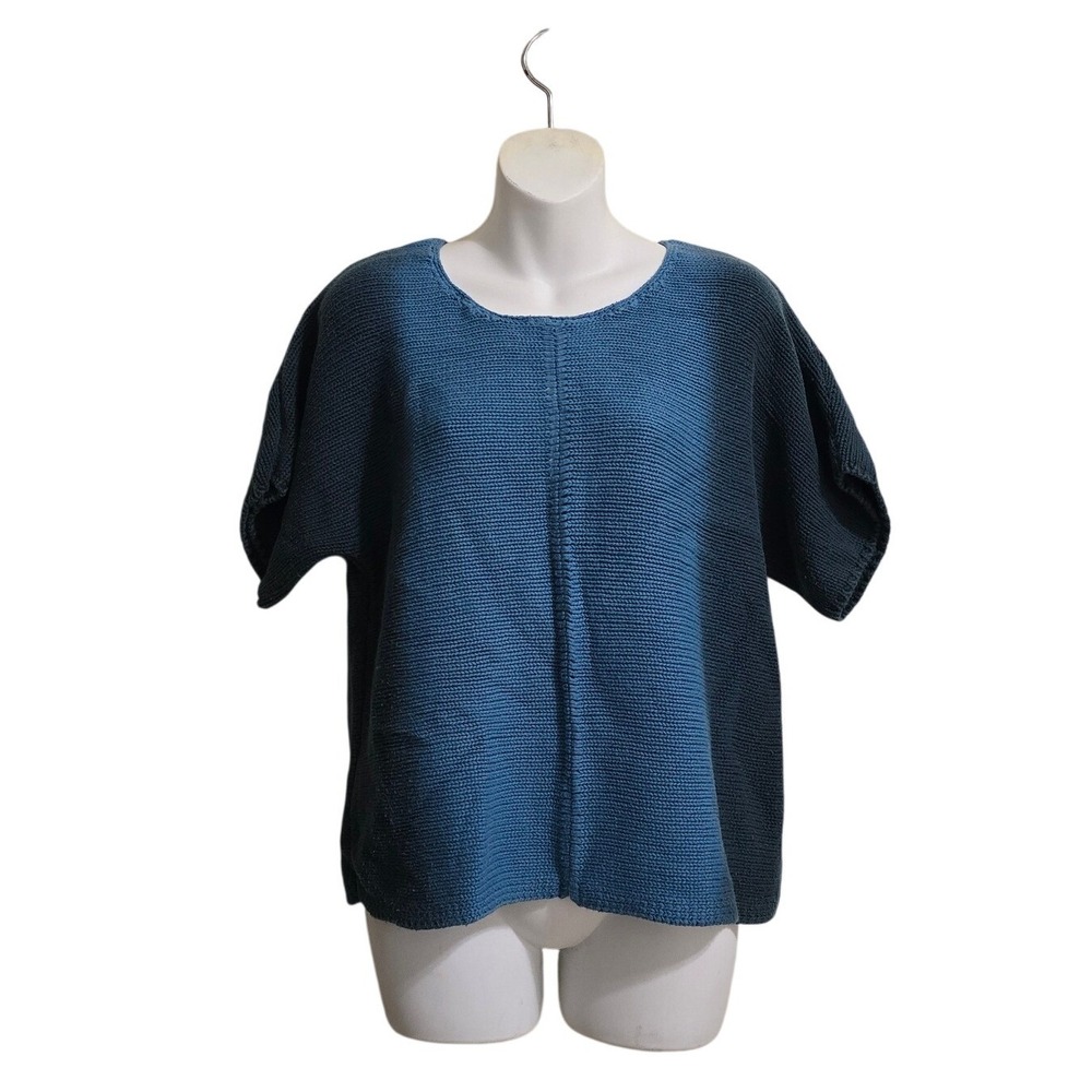 J. Jill Knit Ombre Short Dolman Sleeve Sweater Sz M